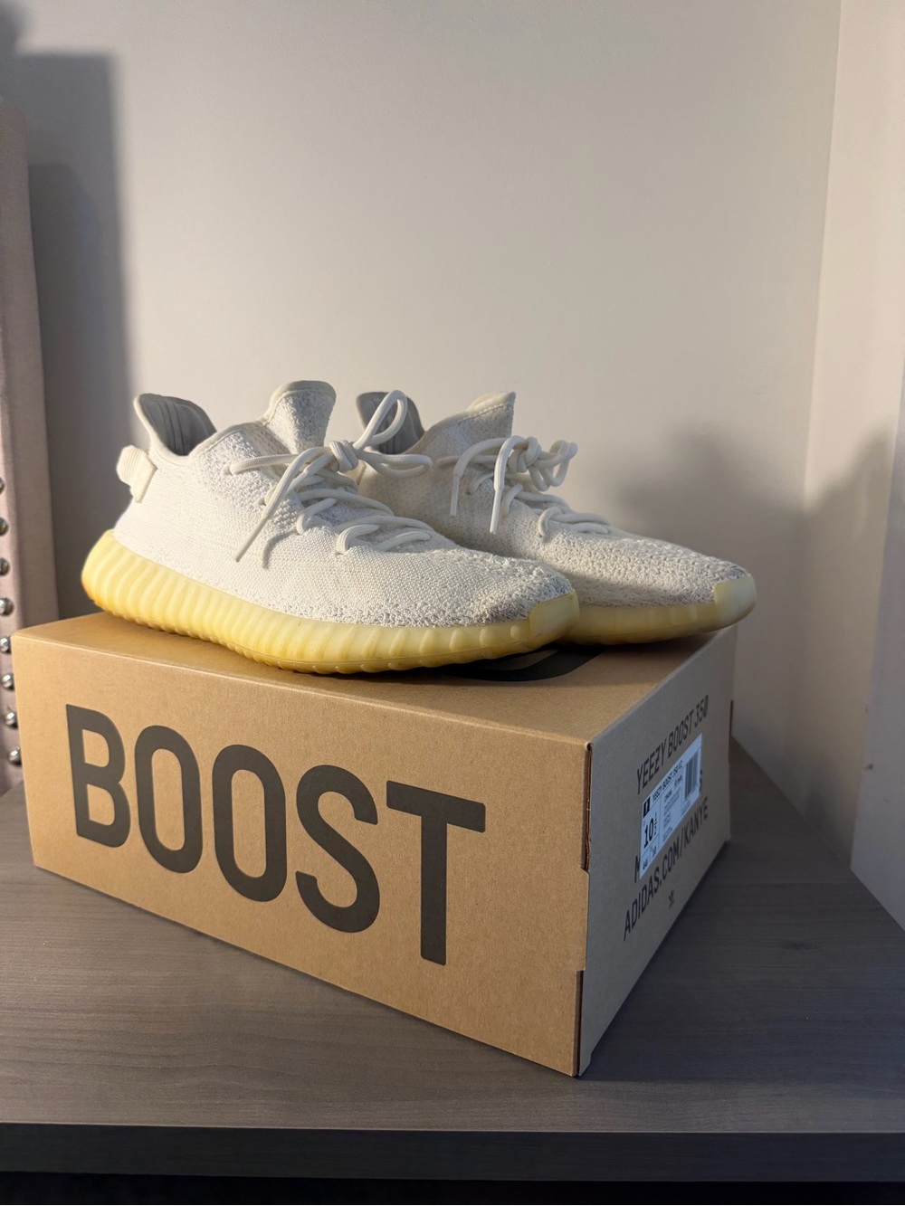 Adidas Yeezy Boost 350 V2 Cream White with Yellow Sole